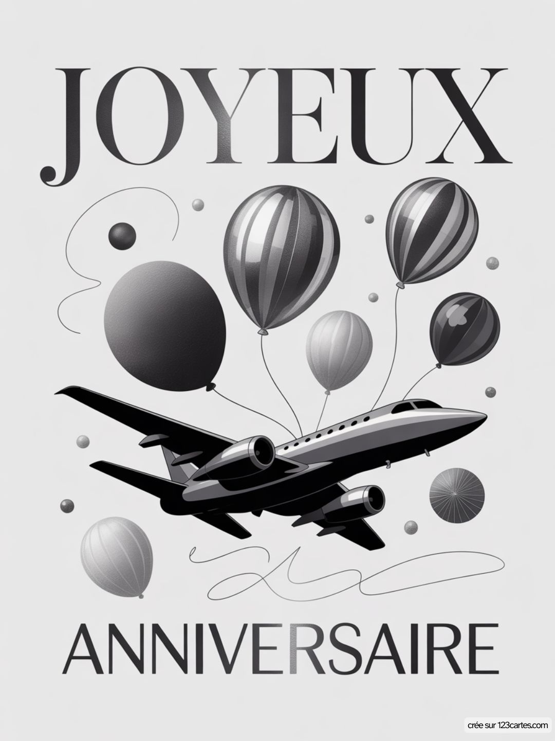 Carte Anniversaire Homme Avion 08