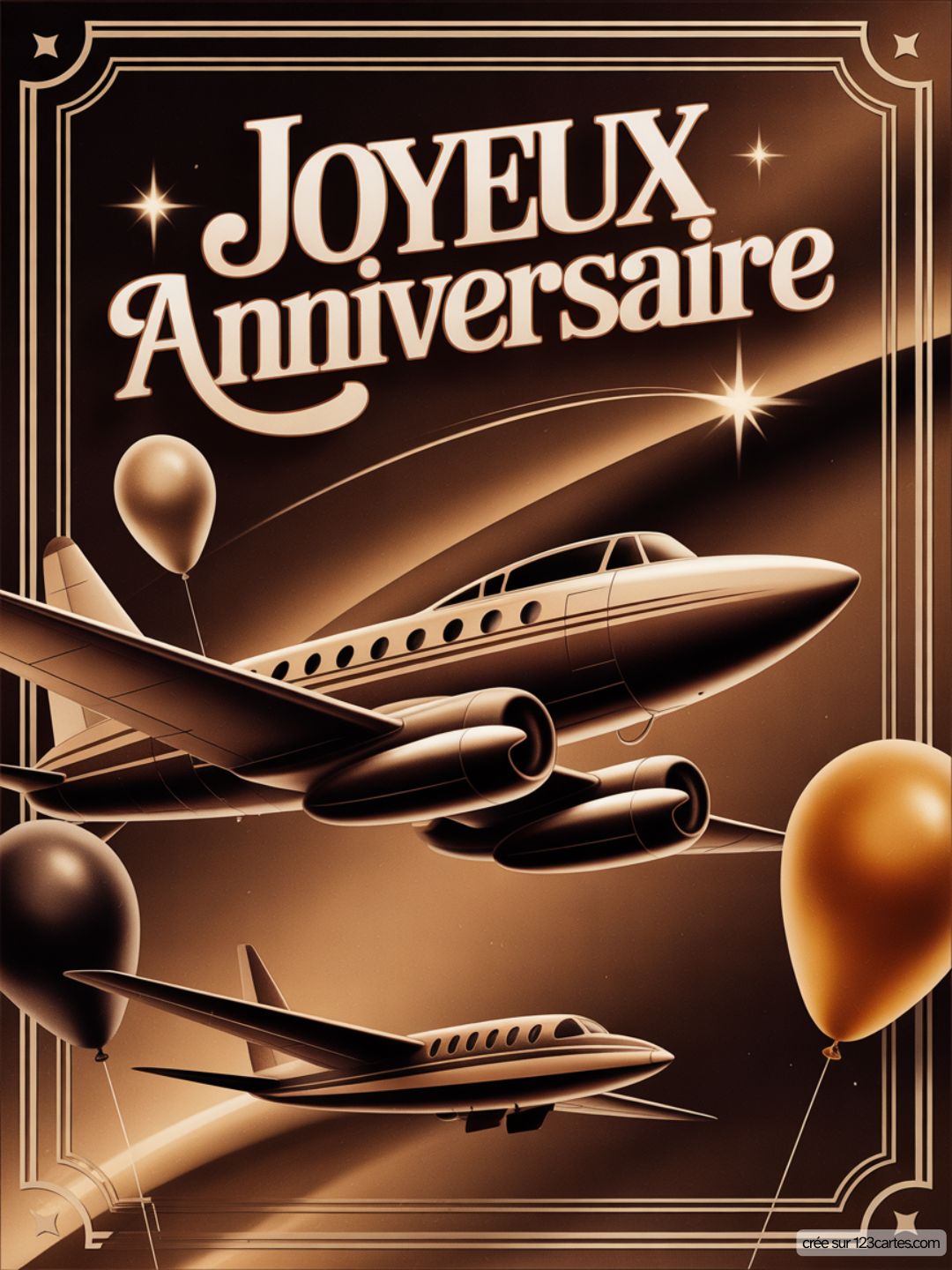Carte Anniversaire Homme Avion 14