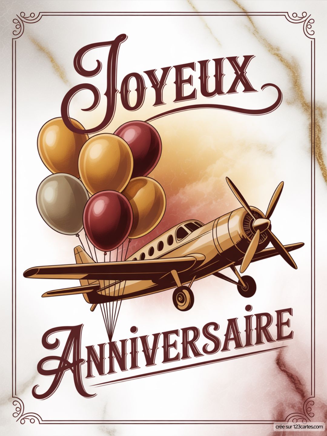 Carte Anniversaire Homme Avion 16