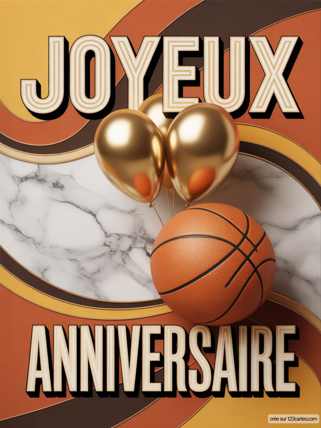 Carte Anniversaire Homme Basket 03