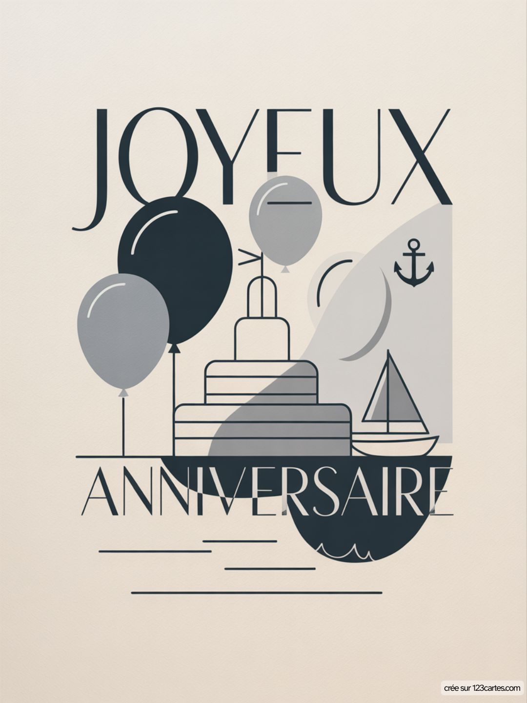 Carte Anniversaire Homme Bateau 08