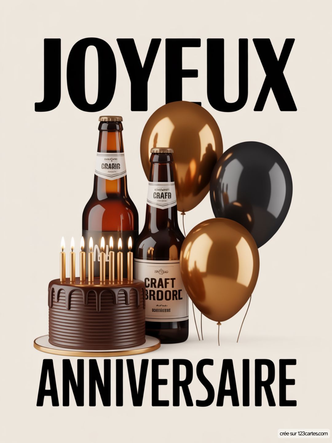 Carte Anniversaire Homme Biere 08