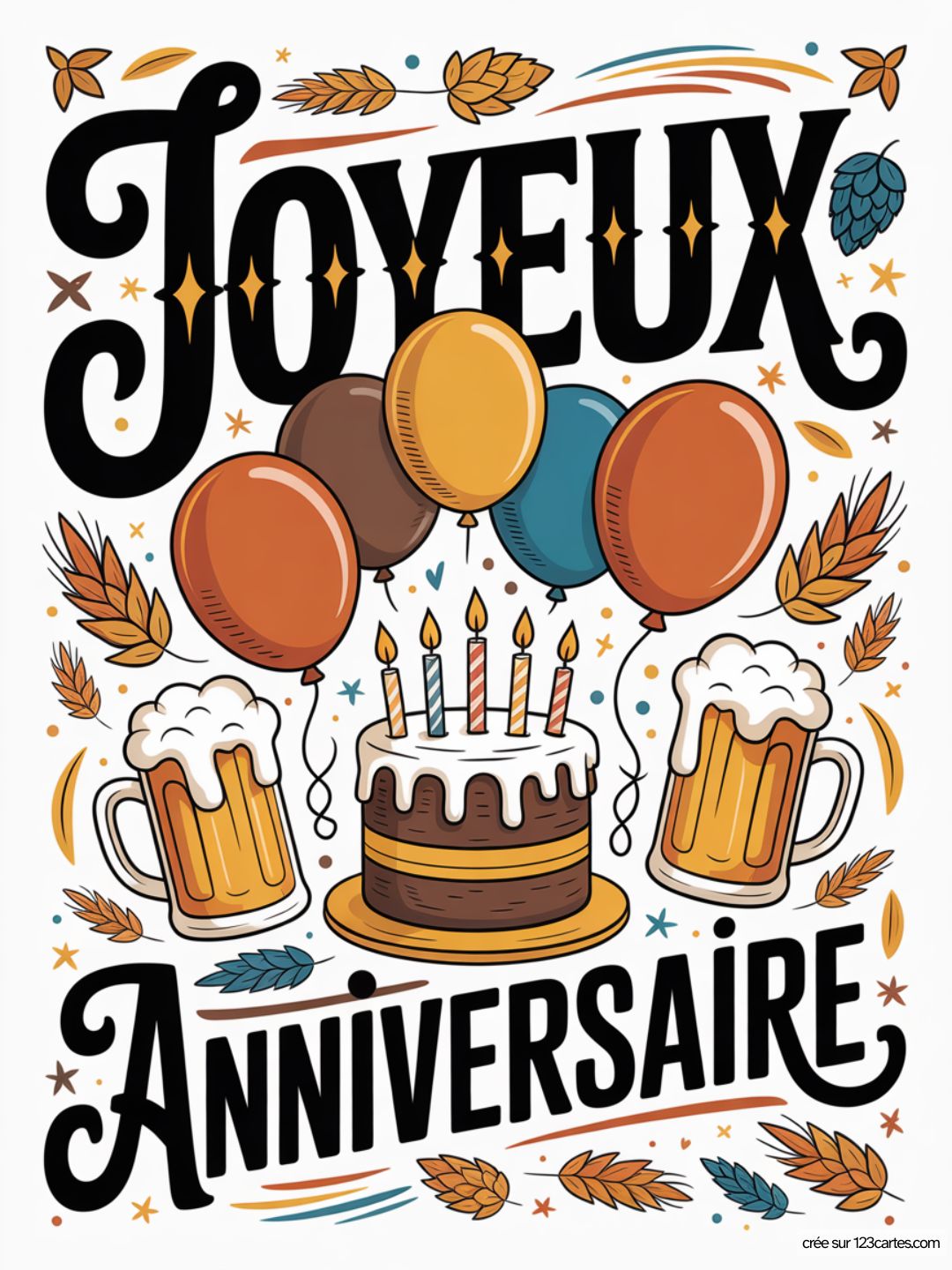 Carte Anniversaire Homme Biere 16