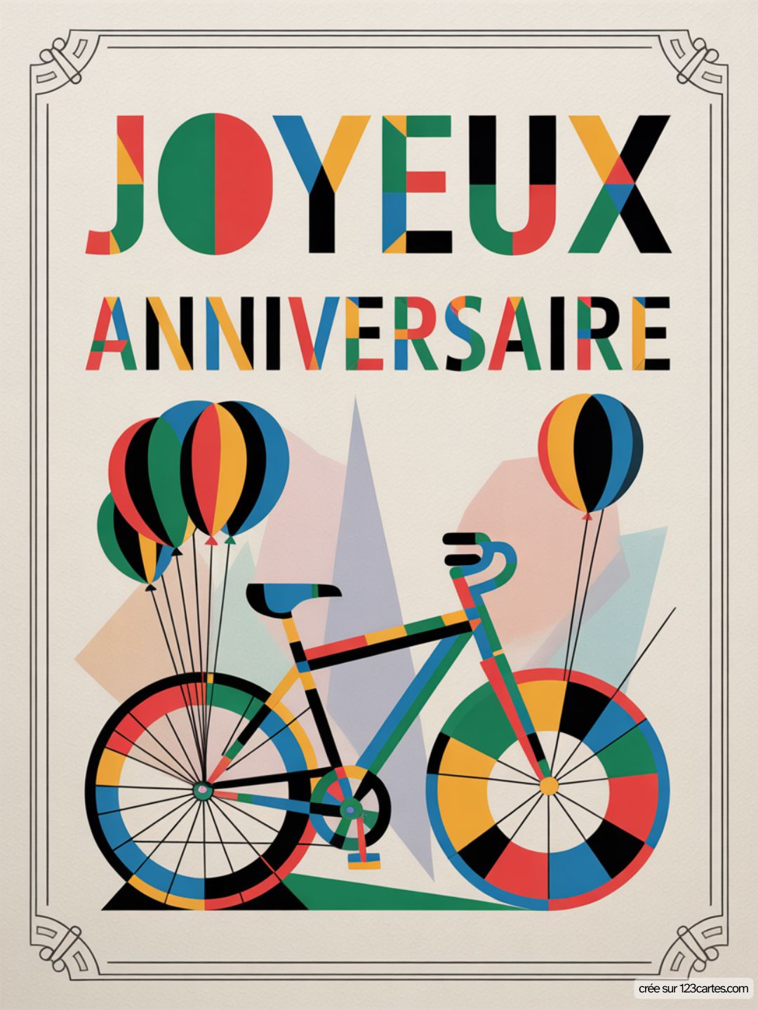 Carte Anniversaire Homme Velo 01