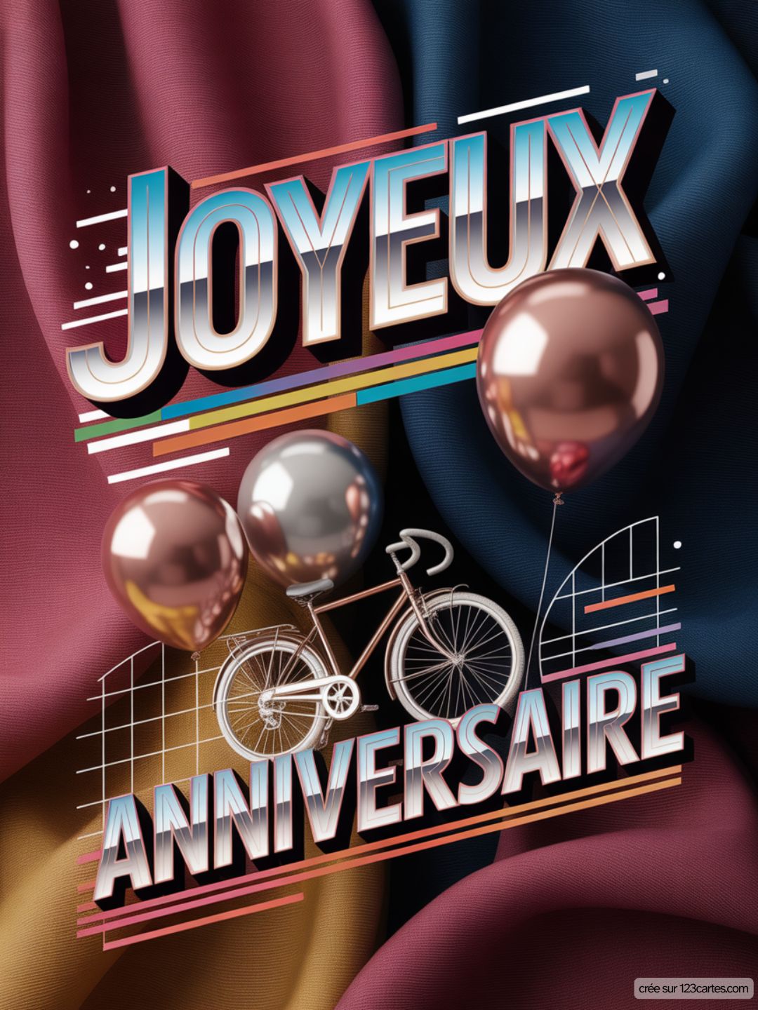 Carte Anniversaire Homme Velo 02