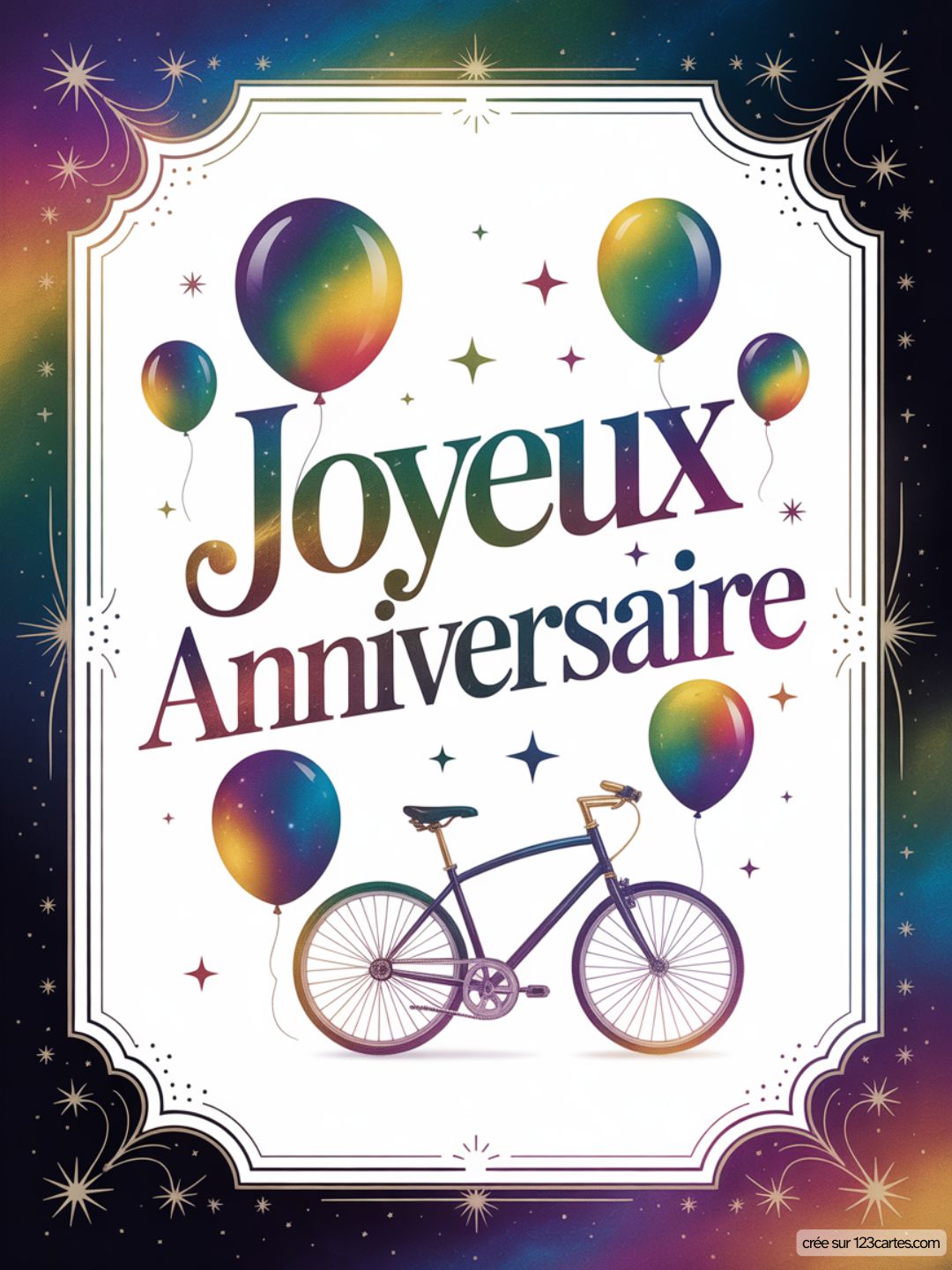 Carte Anniversaire Homme Velo 08
