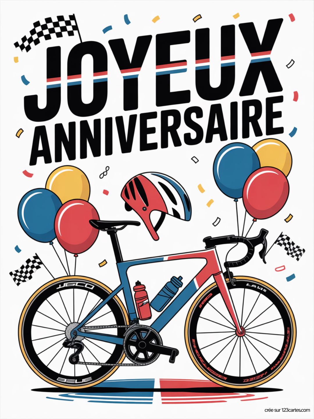 Carte Anniversaire Homme Velo 10