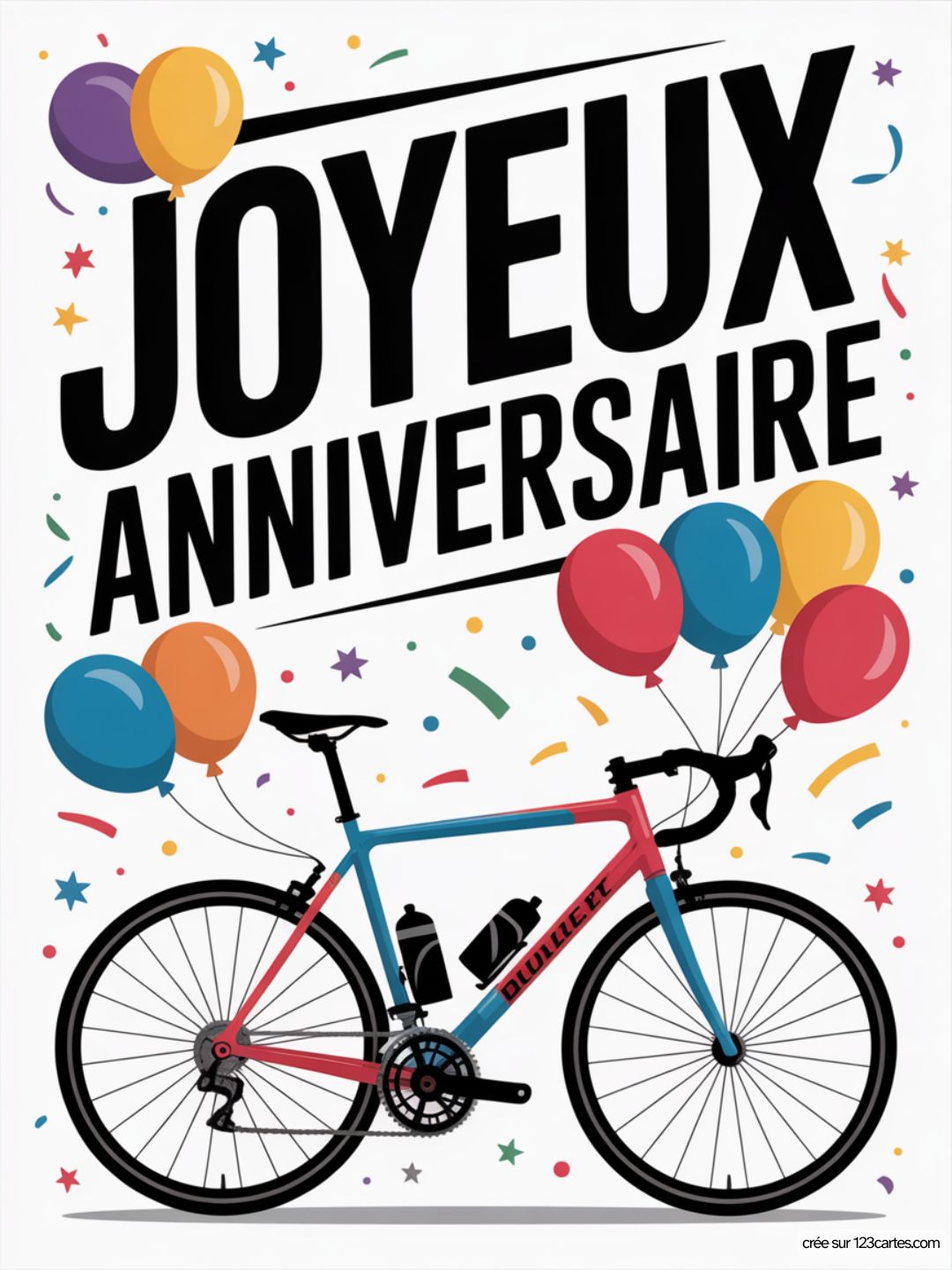 Carte Anniversaire Homme Velo 12