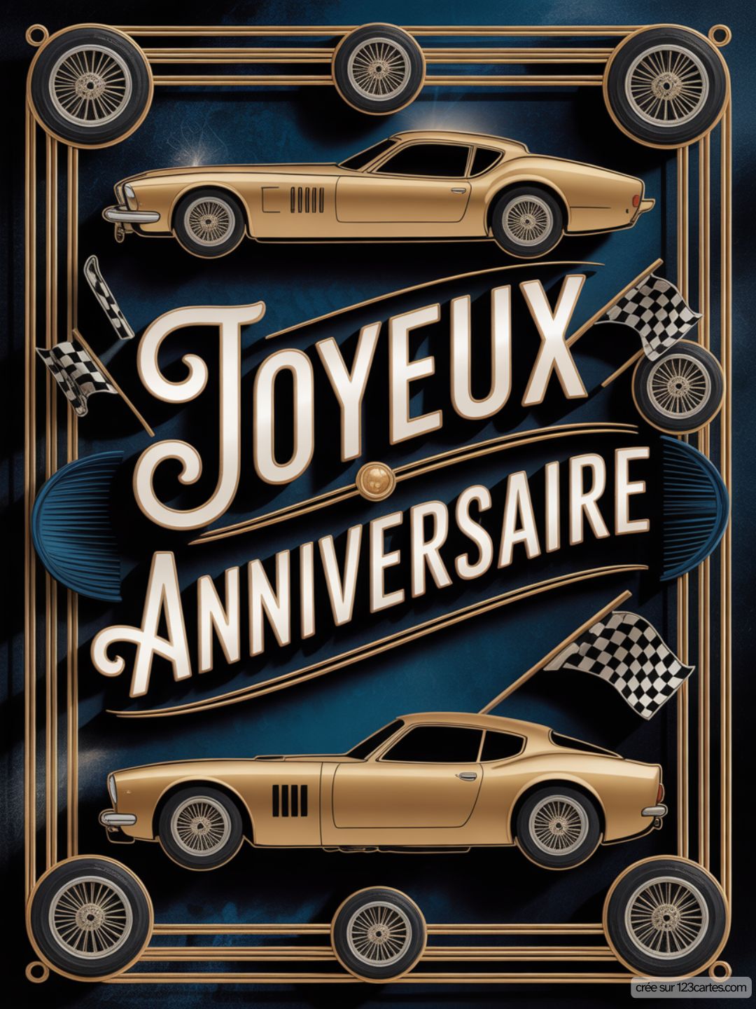 Carte Anniversaire Homme Voiture 03