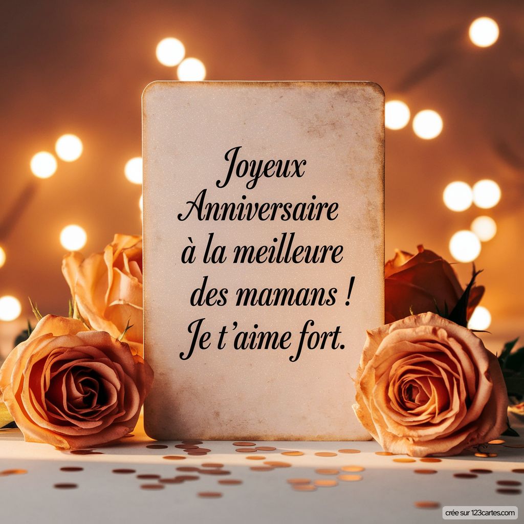 Carte Anniversaire Virtuelle Maman Gratuite