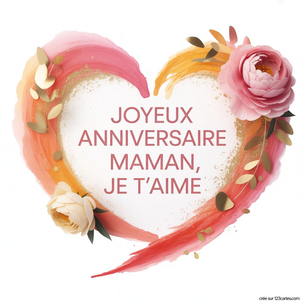 Carte Voeux Anniversaire Maman