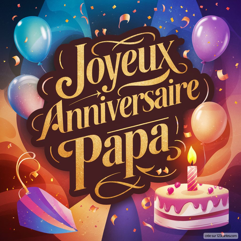 Anniversaire Papa