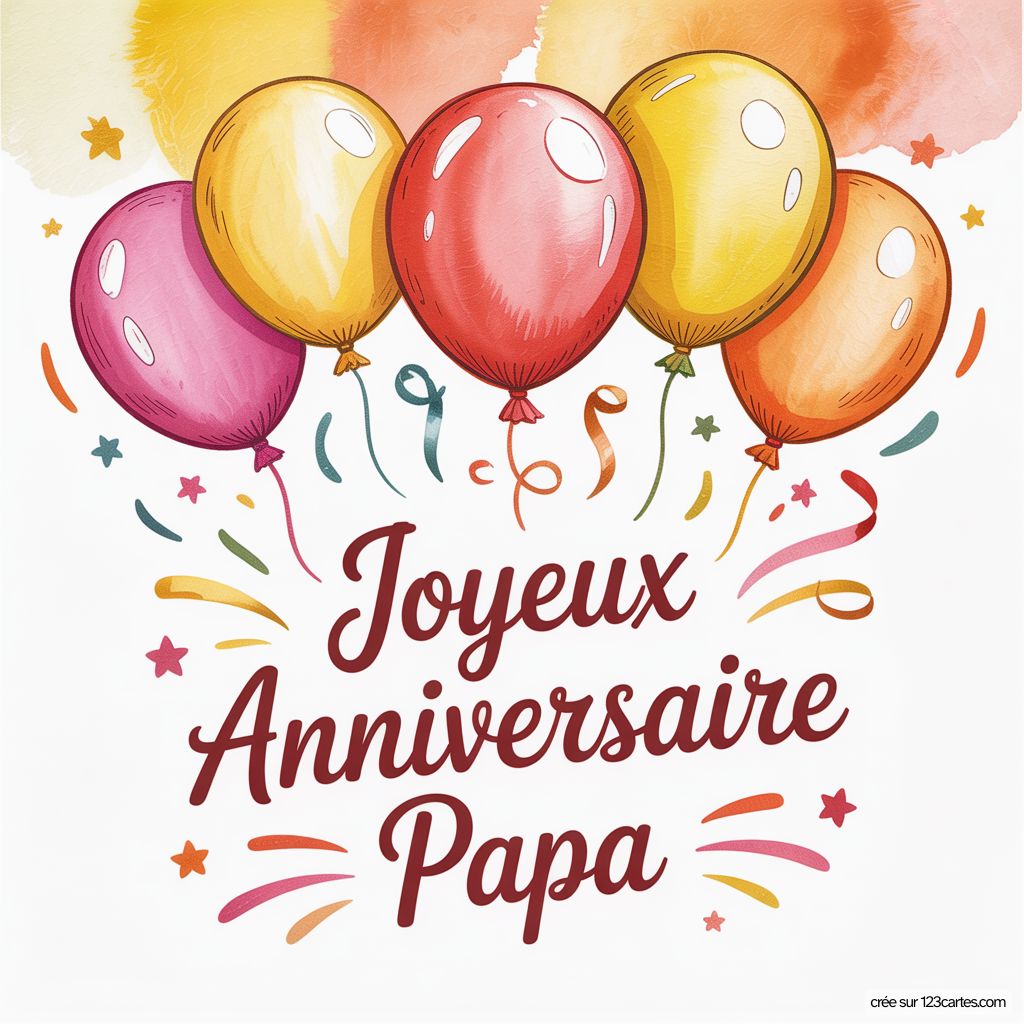 Dessin Joyeux Anniversaire Papa