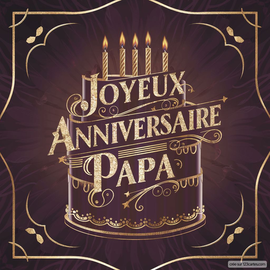 Joyeux Anniversaire Mon Papa
