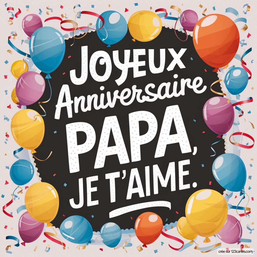 Message Joyeux Anniversaire Papa