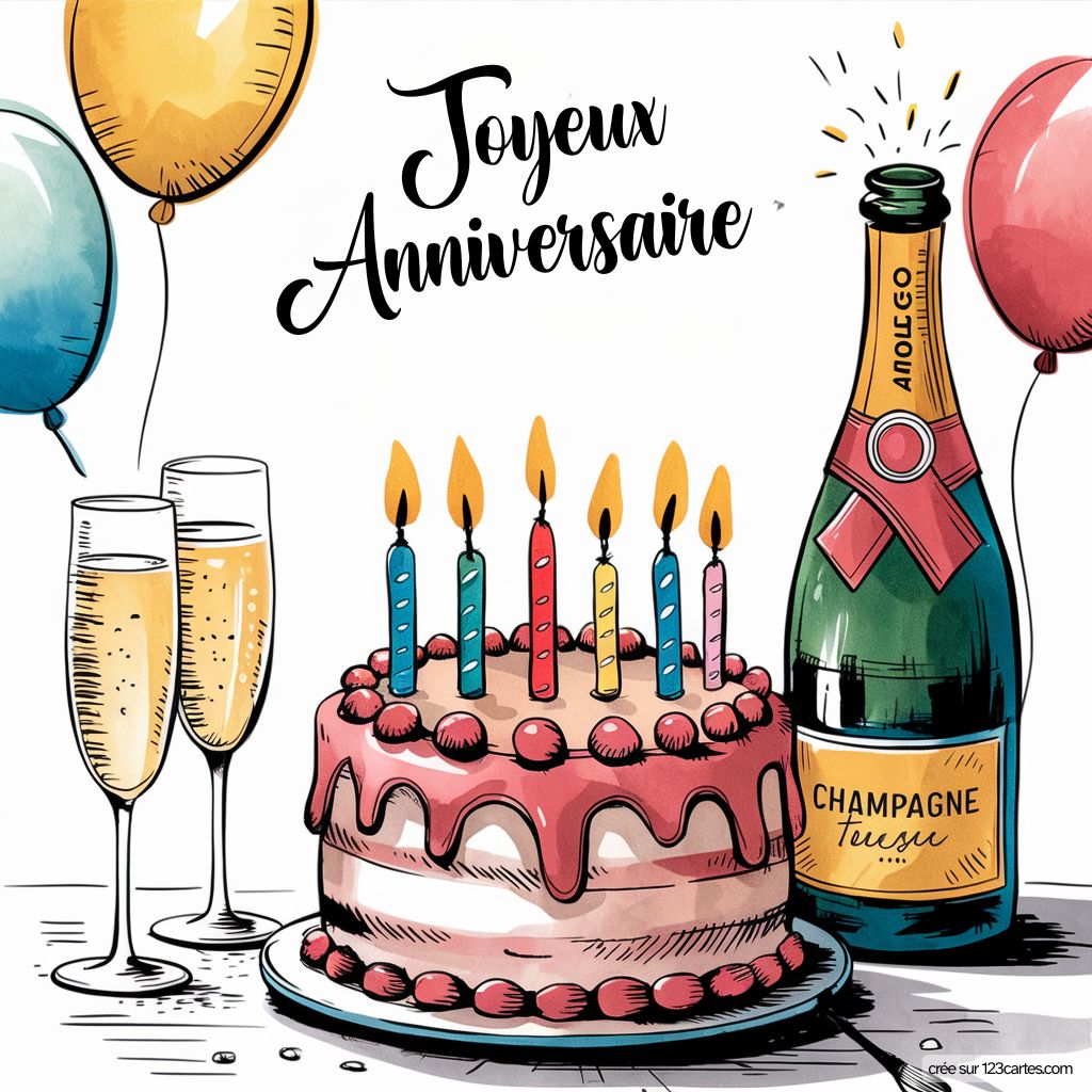 Jolie Carte Anniversaire Gratuite