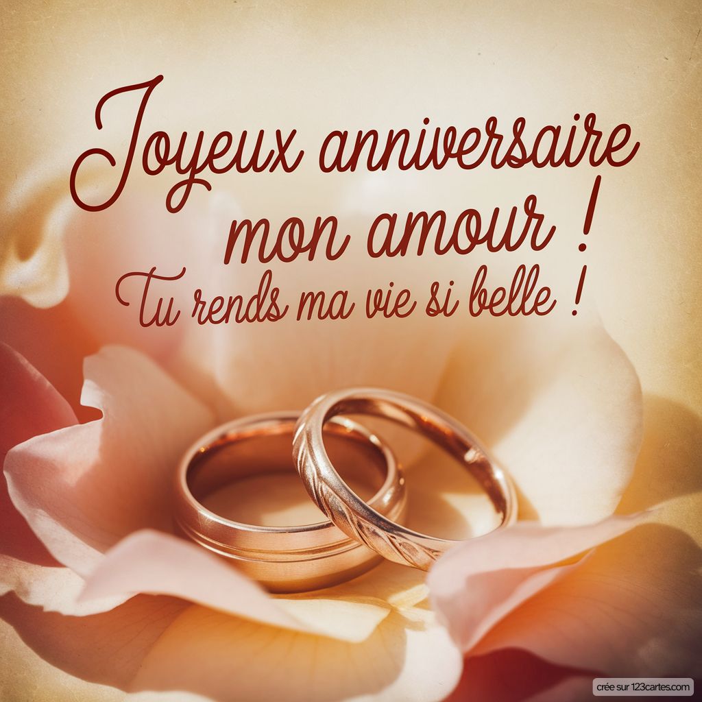Joyeux Anniversaire Mariage