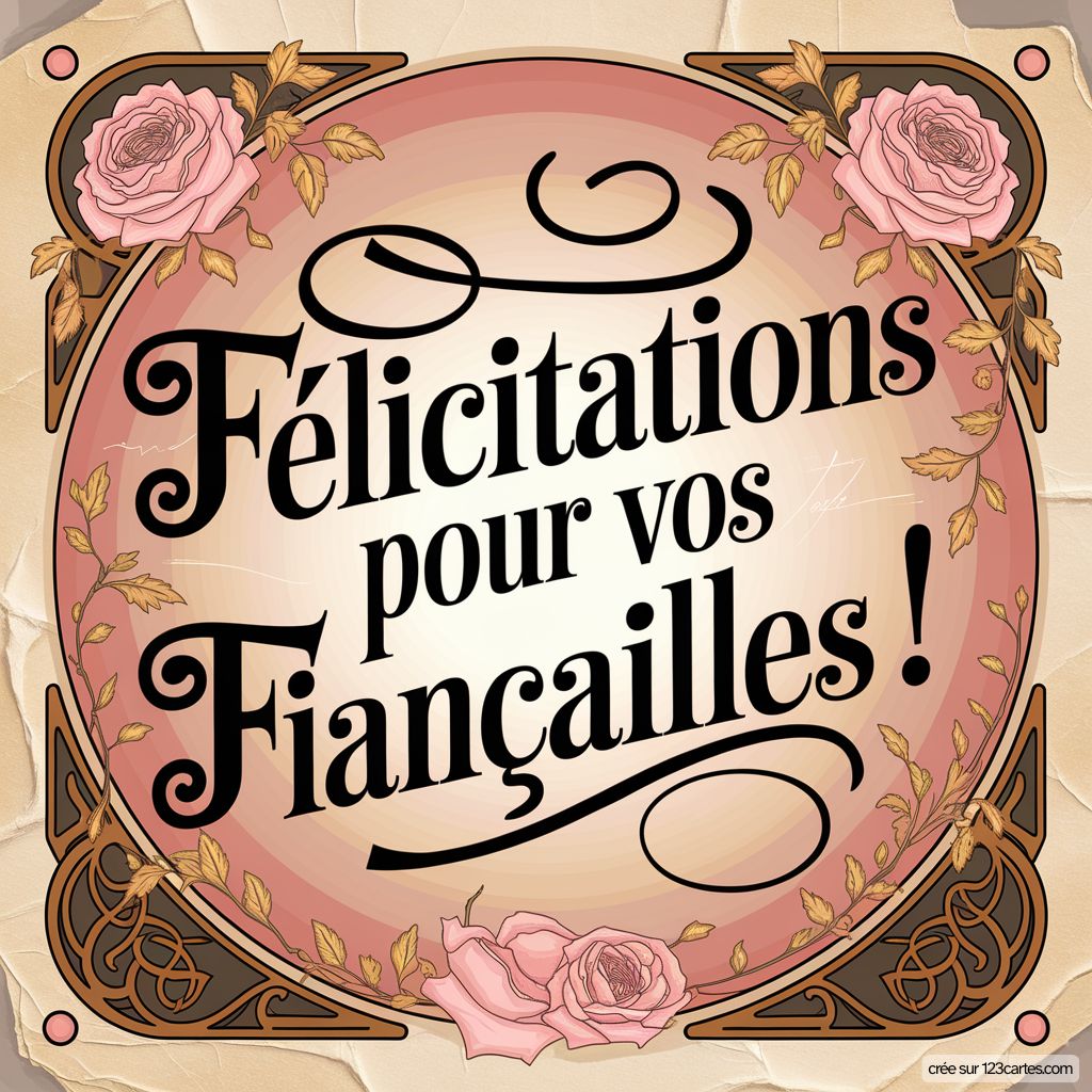 Image Felicitations Fiancailles