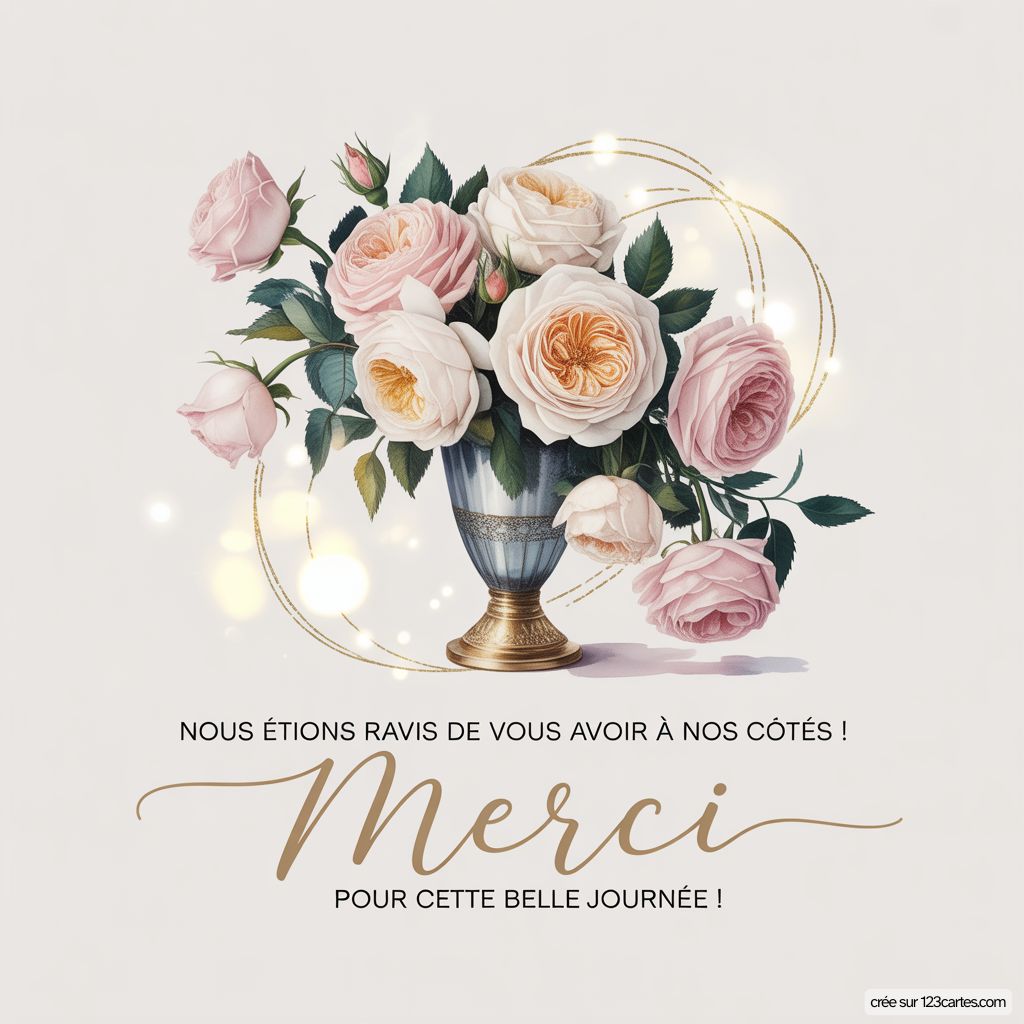 Carte Gratuite Remerciement Mariage