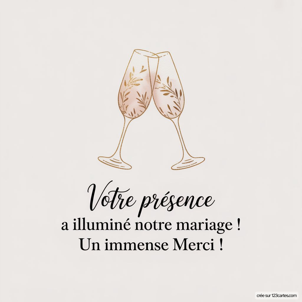 Message Remerciement Mariage Original