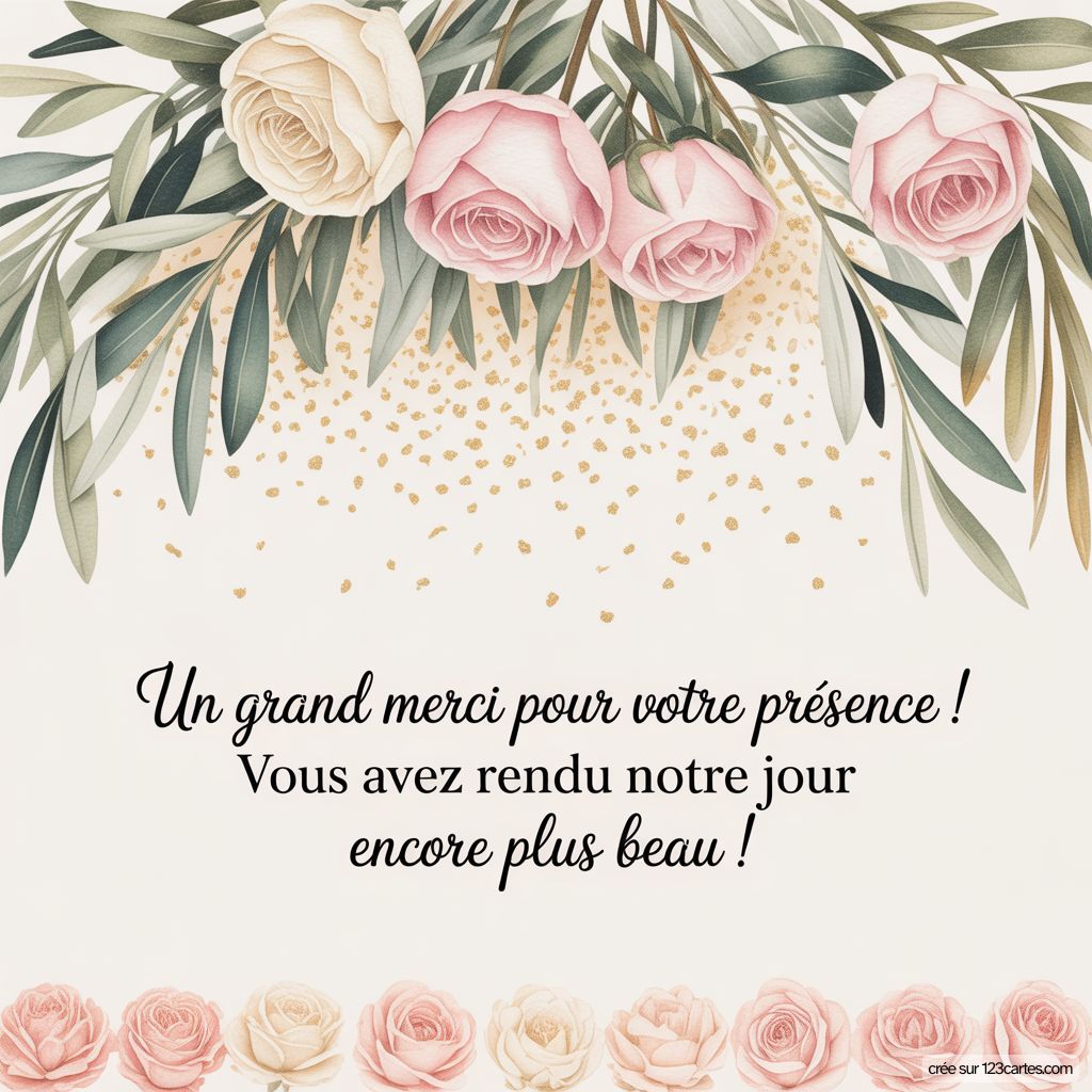 Texte Remerciement De Mariage