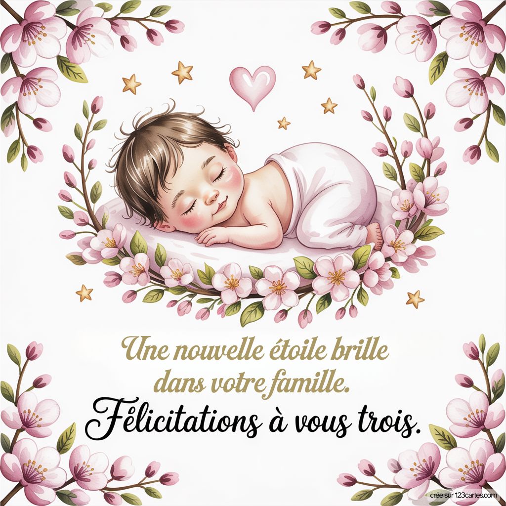 Message Simple Felicitation Naissance