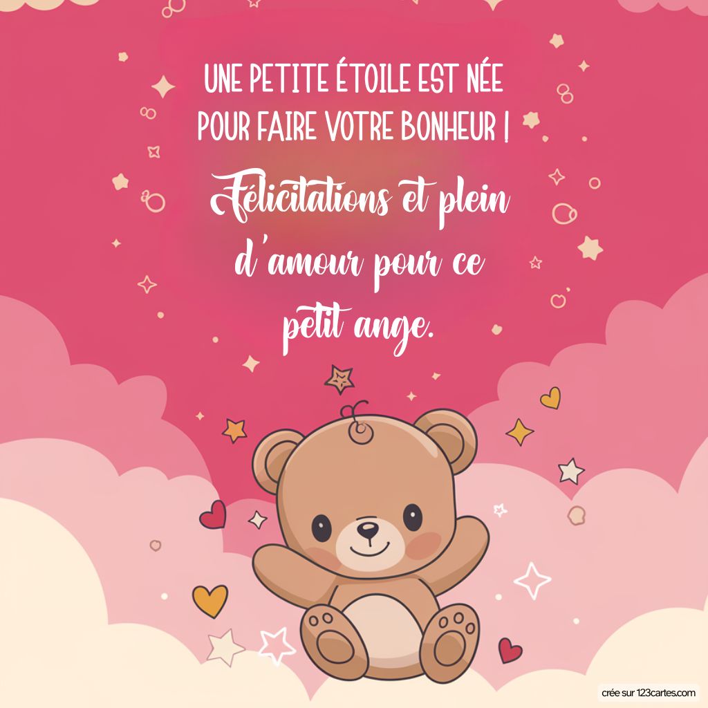 Texte Felicitation Naissance Fille