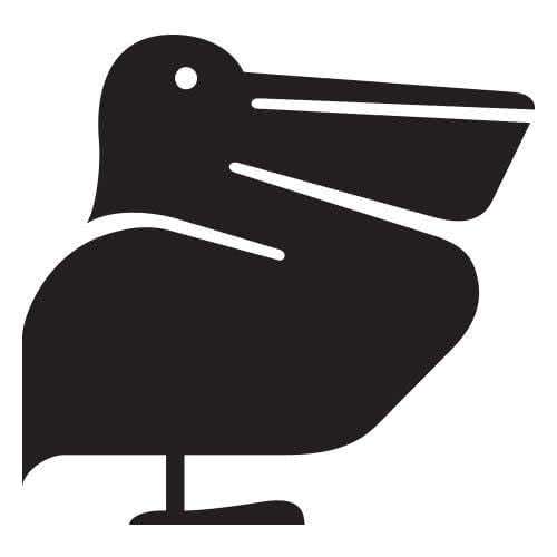 Silhouette pélican