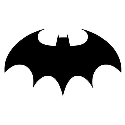 Logo batman stylisé représentant une chauve-souris noire