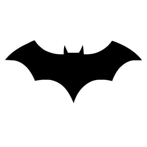 Logo batman stylisé représentant une chauve-souris noire