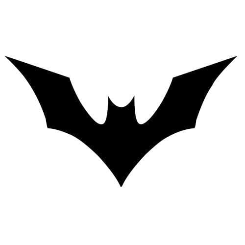Logo batman stylisé représentant une chauve-souris noire
