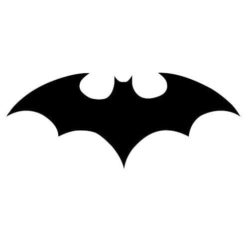 Logo batman stylisé représentant une chauve-souris noire