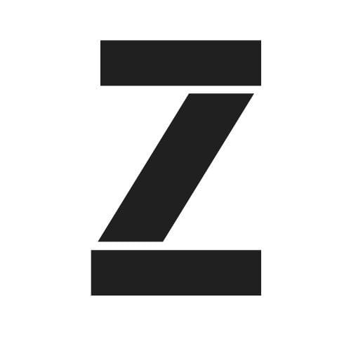 Pochoir lettre Z en majuscule.