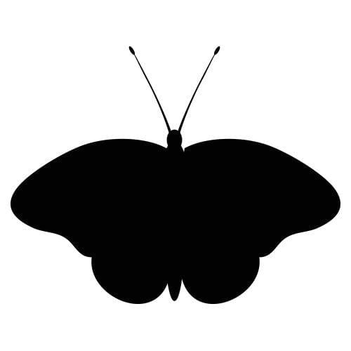 Silhouette papillon aux ailes déployées