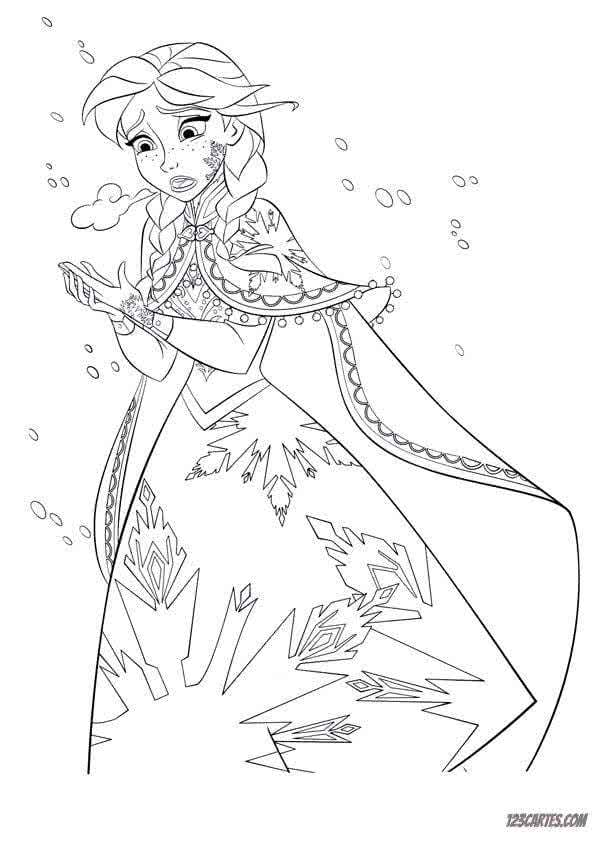 coloriage reine des neiges a telecharger