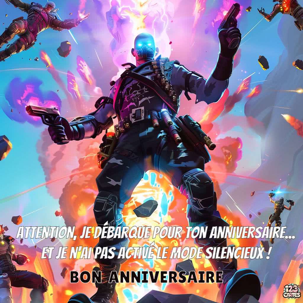 Fortnite mode silencieux image anniversaire jeux