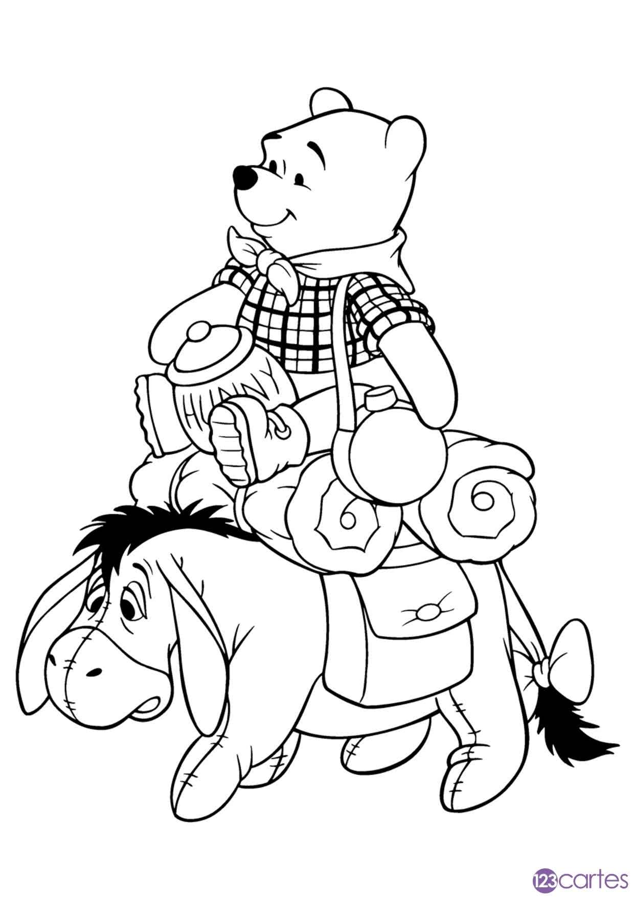 Bourriquet transporte Winnie l'ourson