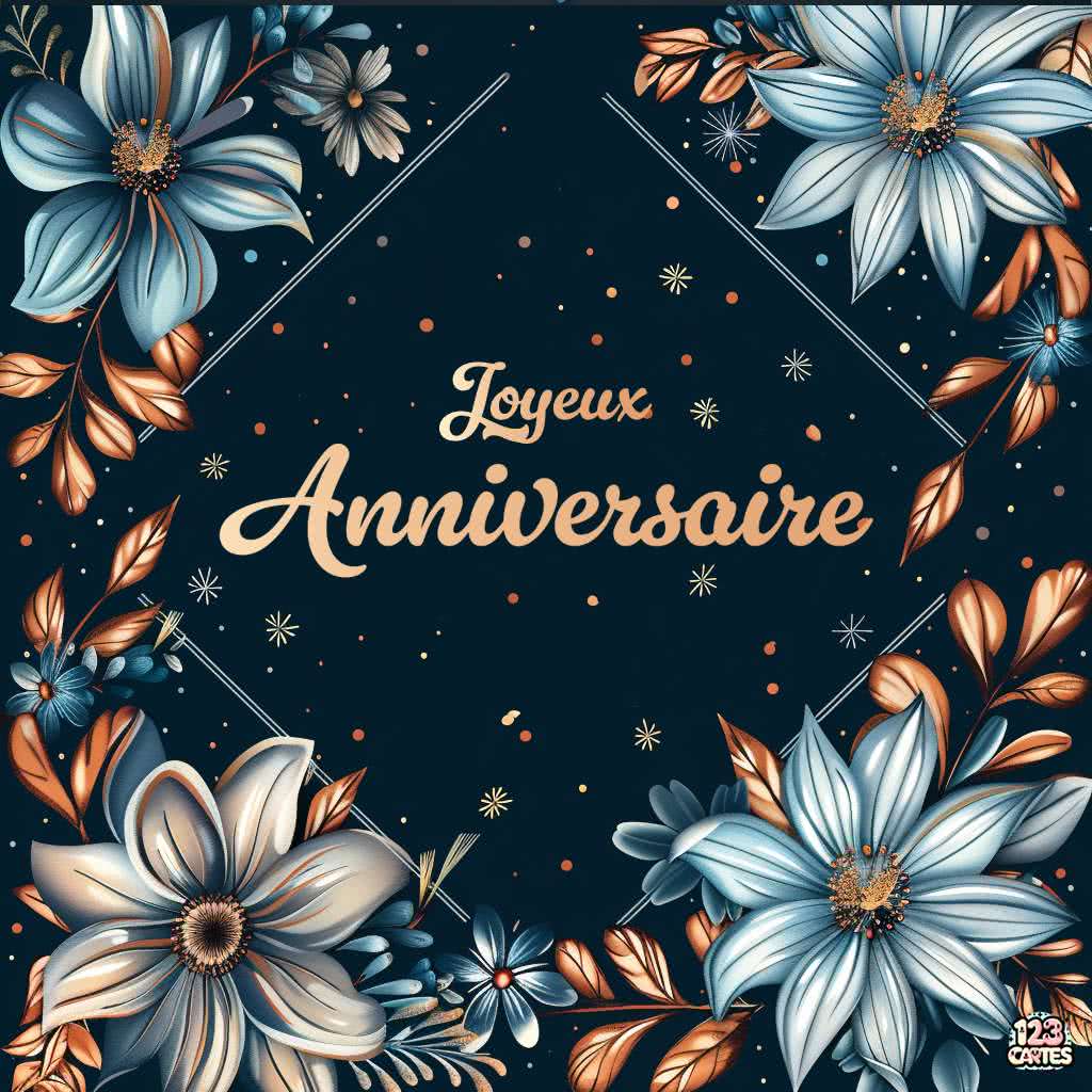 Galaxie Fleurie image joyeux anniversaire