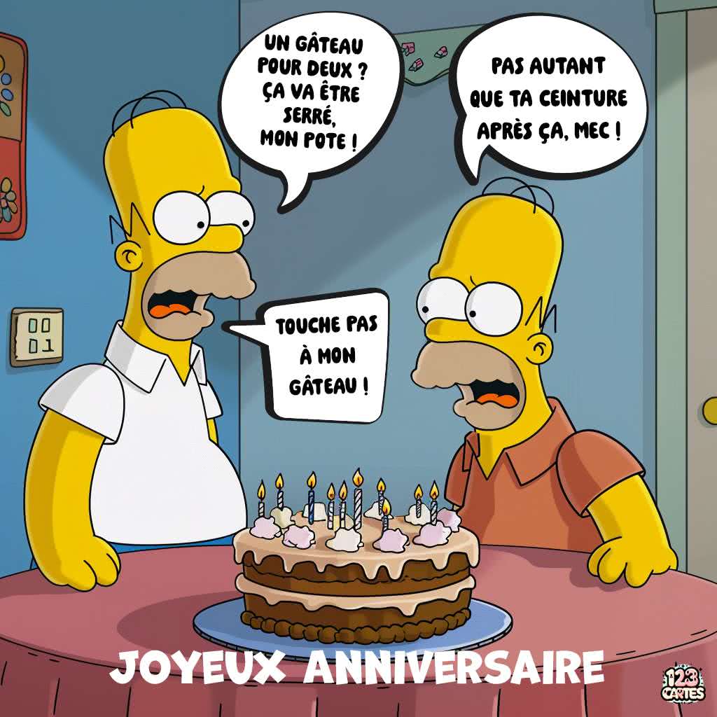 Touche Pas à Mon Gâteau, Homer vs Homer - joyeux anniversaire