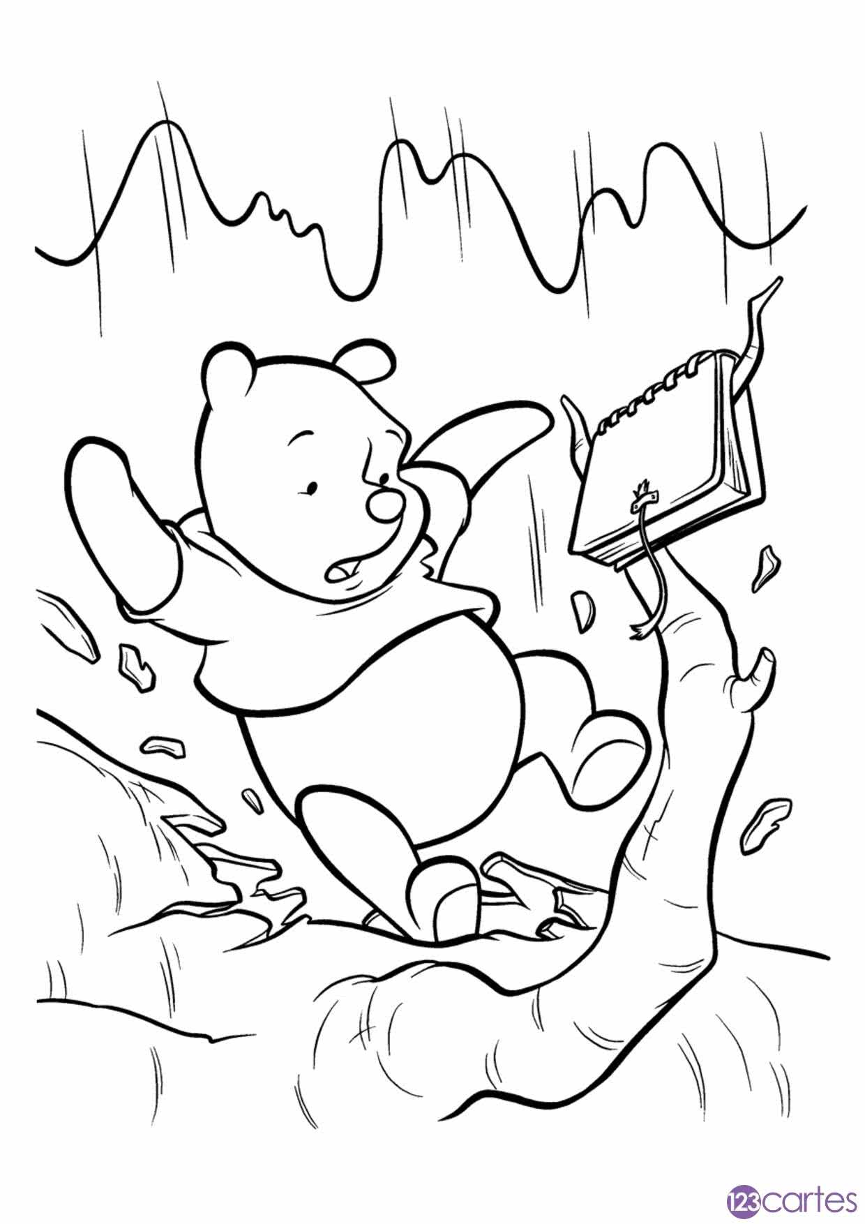 Winnie l'ourson tombe d'un arbre