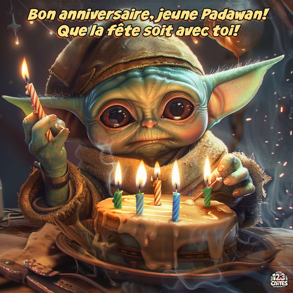 Yoda : Que la fête soit avec toi joyeux anniversaire