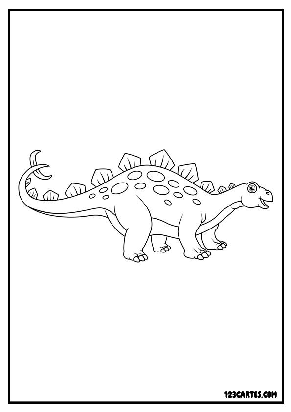 Diplodocus paisible, coloriage dinosaure herbivore