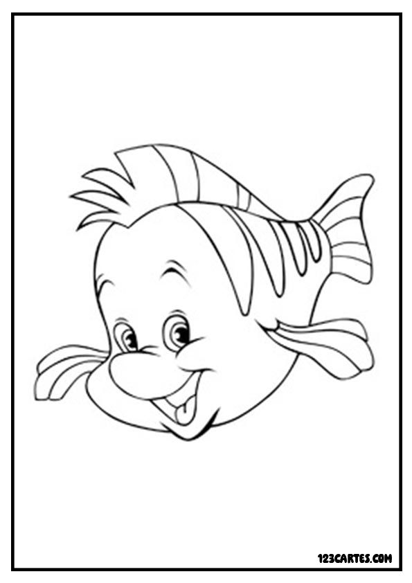 Coloriage joyeux d'un poisson-clown, parfait pour les fans de Nemo